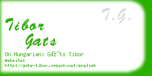 tibor gats business card